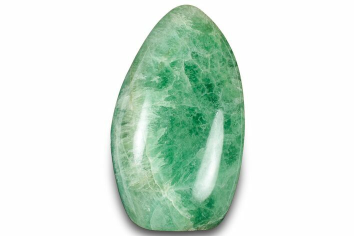 Free-Standing, Polished Green Fluorite - Madagascar #304777